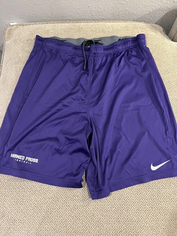 Mens Nike Team Issued Tcu Horned Frogs Football Team Shorts Purple Large Cover
