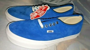 New Vans Authentic Skate Shoes - Blue - Mens leather Size 9 Unisex woman's 10.5 - Picture 1 of 2