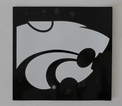 Kansas State University Lic White Sticker Qualilty NCAA Car Window College Decal - Image 1 of 4