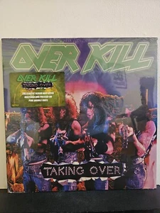 OVERKILL Taking Over 1987/2023 LP THRASH HEAVY METAL PINK MARBLE VINYL NEW - Picture 1 of 3