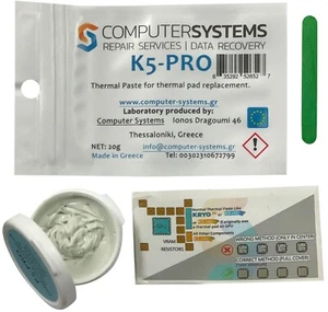 K5-PRO Gomme Collante Pâte Thermique Graisse Alienware Tampon Thermique Remplacement 20g - Photo 1/14