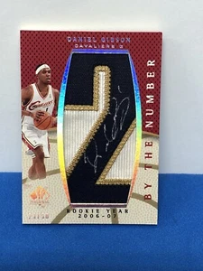 2007-08 SP Authentic By The Numbers Daniel Gibson Patch Auto 23/50 BN-DG Cavs - Bild 1 von 7