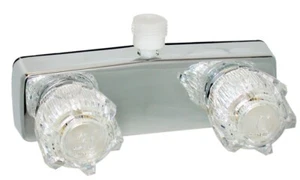 American Motorhome RV Shower Tap - Chrome With Clear Handles PF213350 - Picture 1 of 1