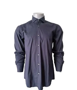 Hugo Boos Men's Shirt Size L Slim Fit Blue Long Sleeve Easy Iron Elastic - Picture 1 of 8