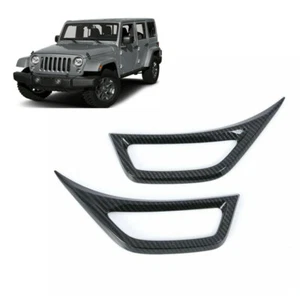 Cubierta de guardabarros con ventilación de aire de puerta lateral de fibra de carbono para Jeep Wrangler JL 2018-2021 - Imagen 1 de 6