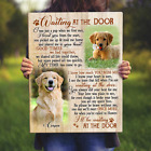 Personalized Name & Photo Pet Memorial Two Pet Portraits Waiting Poster Canvas