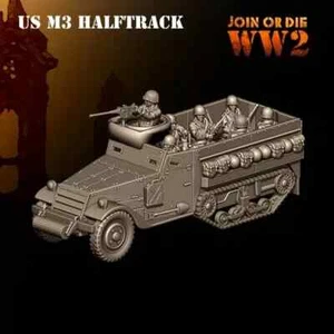 WW2 M3 Halftrack and crew - Picture 1 of 1