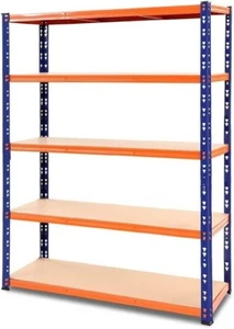 Giantz 1.8M x 1.2M Garage Shelving Racking System Storage 1000KG Orange&Blue - Picture 1 of 9
