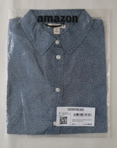 Goodthreads Women's Oversized Lightweight Cotton Short Sleeve Shirt Sz M - Picture 1 of 13