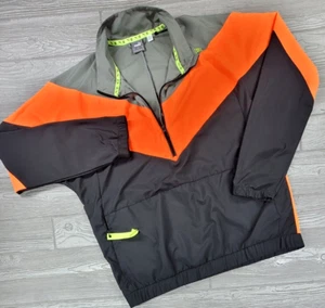 Puma Men’s First Mile Xtreme Woven 1/2 Zip Run Track Jacket XL Orange Black - Picture 1 of 14
