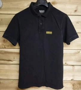 Barbour International Black Polo Shirt - Medium - Smart Casual Preloved  - Picture 1 of 6