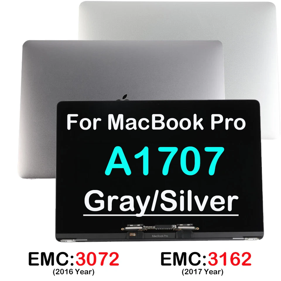 For Macbook Pro 15.4" OEM Screen A1707 LCD Display+Top Cover Parts EMC:3162 3072 - Image 1 of 1