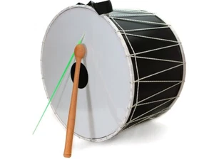Orientalische 51 cm. DAVUL Dhol Drum Schlagzeug Davul 100% Hand Made Schwarz - Picture 1 of 4