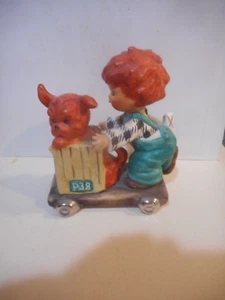 Goebel Redhead Charlotte BYJ 28 Gangway Boy Schiebewagen mit Hund TMK4 250005 - Bild 1 von 7