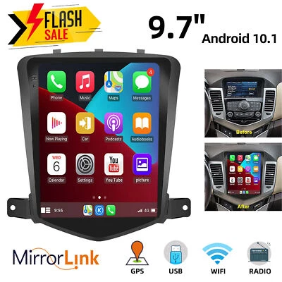 Apple Carplay For 2009-15 Chevy Cruze Android 10.1 Car Radio Stereo GPS Navi 32G - Image 1 of 4