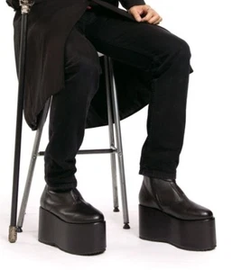 Botas de Halloween KISS Tribute Band Frankenstein Monster Plataforma Paul Stanley - Imagen 1 de 4