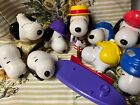 Peanuts McDonald's promotional toys Snoopy heads bulk lot of 9 spare heads
