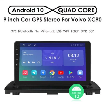 9 Inch WIFI Android Car Radio GPS Navigation Multimedia BT Player For Volvo XC90 - Image 1 of 4