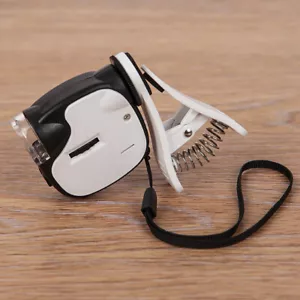 55X Clip-On Microscope Loupe Lens Jeweler Magnifier With LED/UV Light for Phone - Picture 1 of 10
