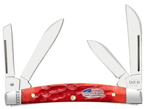 Case xx Knives Small Congress 10747 Dark Red Bone Steel Stainless Taschenmesser - Bild 1 von 4