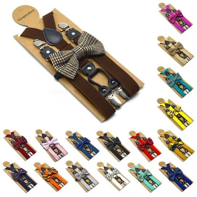 Conjunto de tirantes y pajarita unisex a juego para todas las ocasiones - Imagen 1 de 4