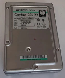 Disco duro Western Digital Caviar 22100 IDE (2111MB, 2.1GB, retro, 1997) - Imagen 1 de 3