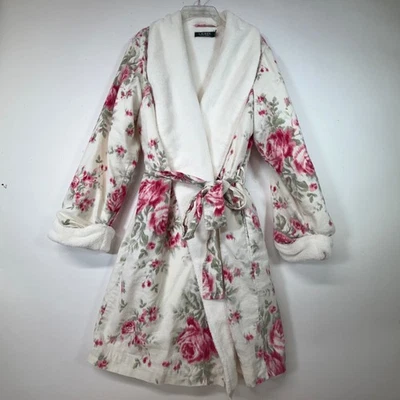 De colección Polo Ralph Lauren Algodón Terry Paño Bata Larga Rosa Jardín Raro Peluche L Foto 1 de 4