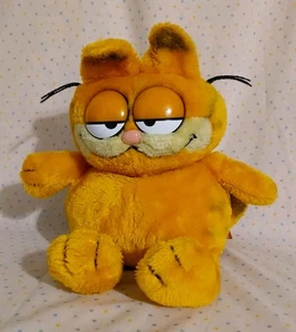 Vintage 80s Dakin Garfield Orange Tabby Cat Sitting Stuffed Animal Plush Toy 12" - Picture 1 of 8