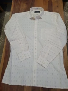 Vintage New Old Stock Nino Cerruti Casual Button Up Hemd Herren L Slim Fit Light - Bild 1 von 11