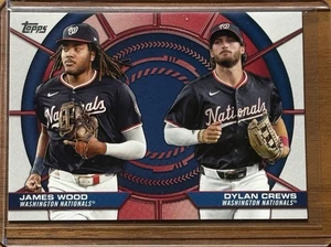 2025 Topps Series 2 James Wood Dylan Crews Dynamic Duos Rookie #DD-6 Nationals - Picture 1 of 2