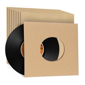 45 fundas para discos, 20 piezas fundas interiores para discos de vinilo marrón de 7 pulgadas, peso pesado... - Imagen 1 de 7