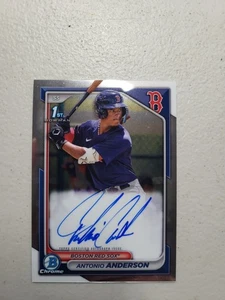 2024 Bowman Chrome Antonio Anderson #CPA-AAN First Bowman Auto NM Free Shipping - Picture 1 of 2