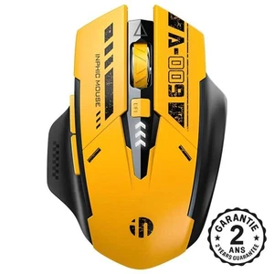 Kabellose Maus Gaming PC Mac OS Typ-C 2.4G Bluetooth 5.0 2400 DPI Inphic Gelb - Bild 1 von 7