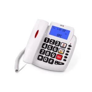 Telefon przewodowy SPC 0013 z wykrywaniem połączeń, anglojęzyczny - Zdjęcie 1 z 7