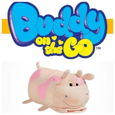 Buddy on The Go from Makers of Pillow Pets Dreamy Cow Sleeve Stuffed Animal - Image 1 of 4
