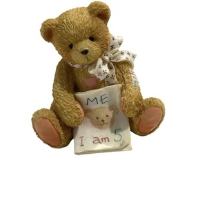 Vintage 1992 Cherished Teddies P. Hillman "Color Me Five" Alter 5 911291 Figur - Bild 1 von 3