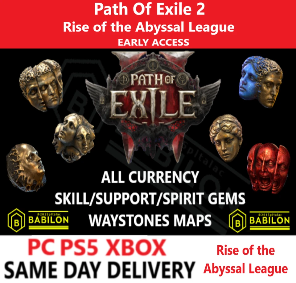 CURRENCY POE 2 RISE OF THE ABYSSAL PATH OF EXILE 2✅ PC PS5 XBOX ✅Divine Exalted - Image 1 of 1