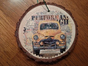 Decoupage Weihnachtsschmuck, antikes Auto - Bild 1 von 1