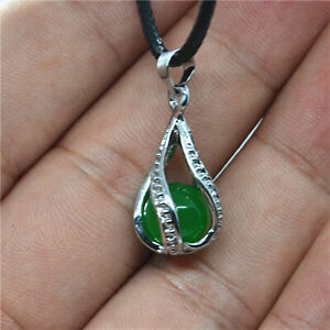 Pendant Round bead Malay jewelry Natural Green Jade sale promotion mascot