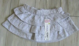 Jumping Beans Baby Girl's Gray Tiered Ruffled Scooter Skirt Size 9 Months NWT - Picture 1 of 2