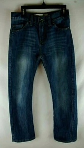 Levi's 514 Slim Straight Distressed Dark Wash Jeans Boy's/ Kid's Size 12 Regular - Picture 1 of 12