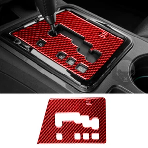 Cubierta del panel de cambio central de engranajes de fibra de carbono roja apta para Dodge Challenger 2008-14 - Imagen 1 de 9