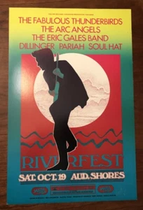 1991 JAGMO SIGNED FABULOUS THUNDERBIRDS ARC ANGELS AUSTIN CONCERT POSTER - Picture 1 of 1