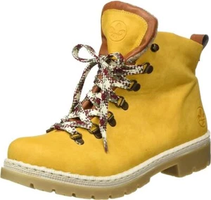 Rieker Y9403-68 Amarillo Tostado Botín Confort Zapato EE. UU. 6 UE 37 - Imagen 1 de 6