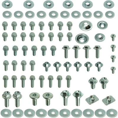 FULL BODY & SEAT BOLT KIT KX65 KX80 KX85 KX100 KX125 KX250 KX500 KAWASAKI - Image 1 of 4