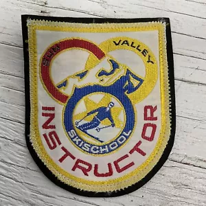 Parche de escudo bordado de 3,5"" para instructor de escuela de esquí Sun Valley Idaho - Imagen 1 de 5