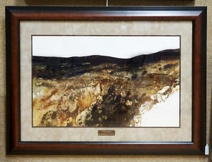 Framed Fine Art Print, Taboada by Richard Kozlow, 34"x26" Brown Wooden Frame - Picture 1 of 1