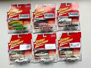 Johnny Lightning Mopar or No Car, Lot of 6 NIP, Duster, Charger, GTX + more - Picture 1 of 13