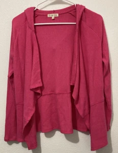 Girls’s Pink Cardigan Sweater Girls Size Large 14 Comfortable Soft Cozy - Picture 1 of 2