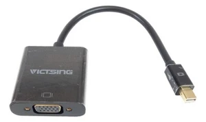 VicTsing Mini-DVI Male to VGA Female Video Converter Adapter Black 6 in Cable - Picture 1 of 3